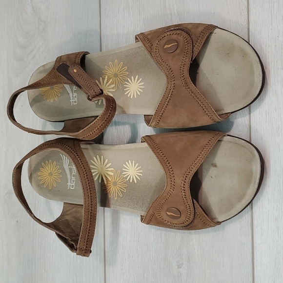 Dansko Women Iris Nubuck Comfort Leather Ankle Strap Sandals shoes sz 42/11.5-12 - Picture 4 of 14